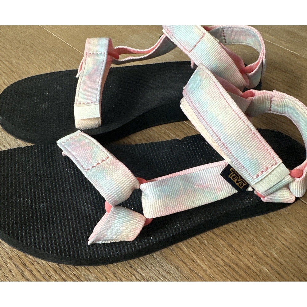 TEVA  Tie Dye Multi Sport Sandals 8 (5395152) Pink Colorful Outdoors Shoe
